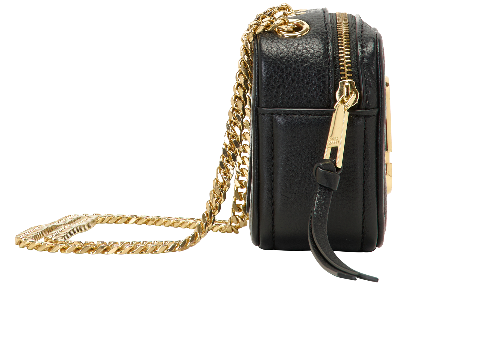 The Glam Shot 17, &pound;120, Handbags, Black, Leather, Side view